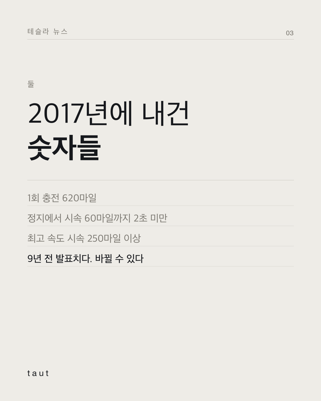 테슬라 로드스터, 10월 1일 공개 3번째 카드